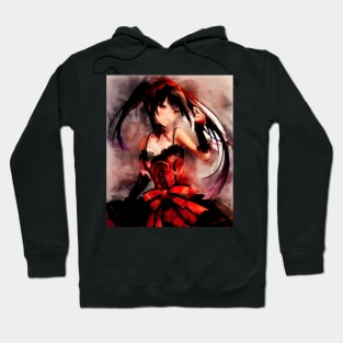 Tokisaki Kurumi Anime Watercolor Hoodie